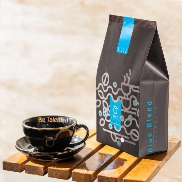 قهوه ترکیبی 80% ربوستا 20% عربیکا آبی تلنت (3)
