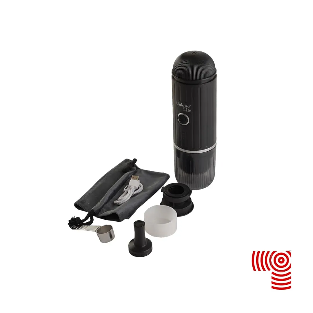 اسپرسو ساز مسافرتی شارژی یونیک لایف 3 اسپرسو ساز شارژی برند یونیک لایف دو کاره رنگ بلک