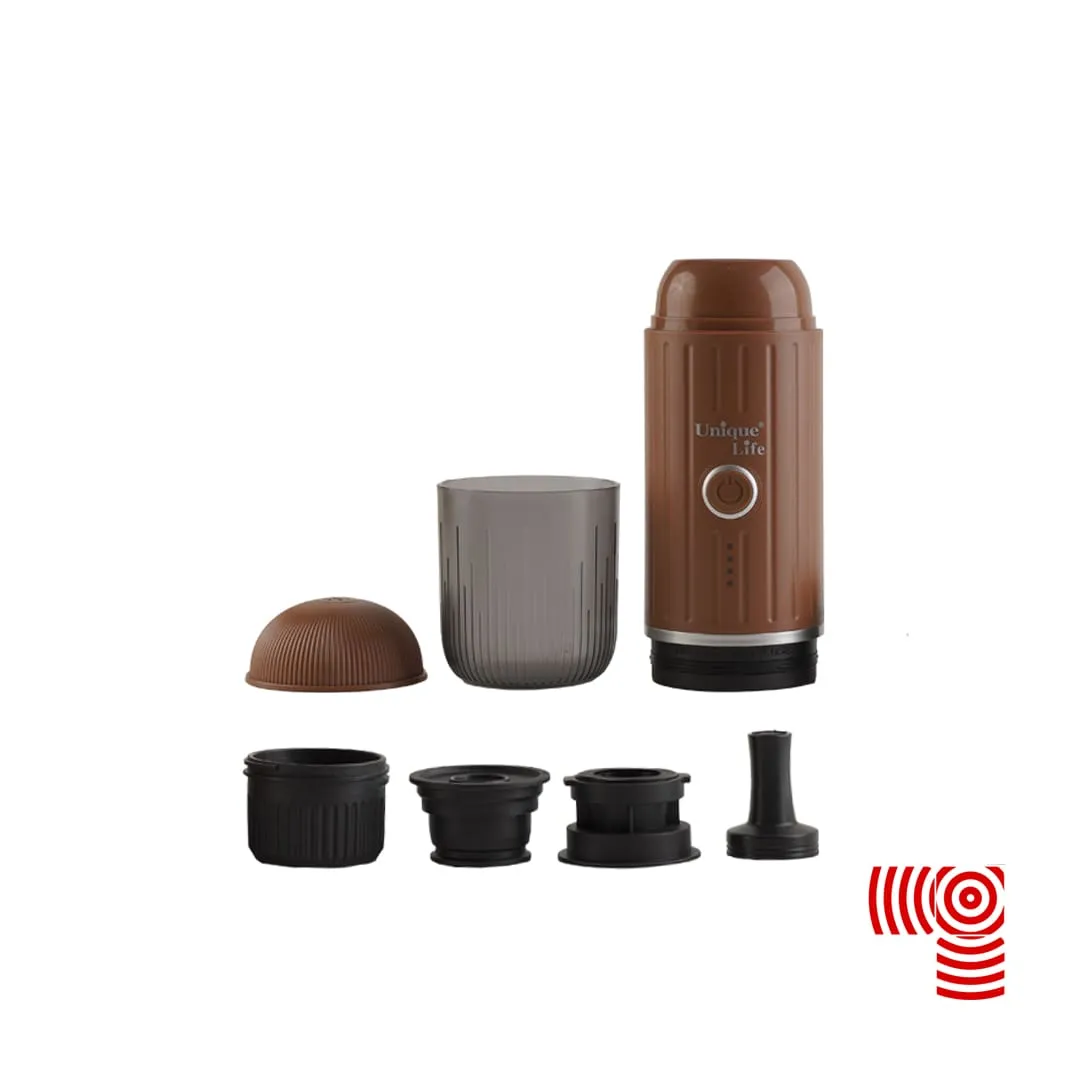 اسپرسو ساز مسافرتی شارژی یونیک لایف 5 اسپرسو ساز مسافرتی شارژی یونیک لایف رنگ قهوه ای