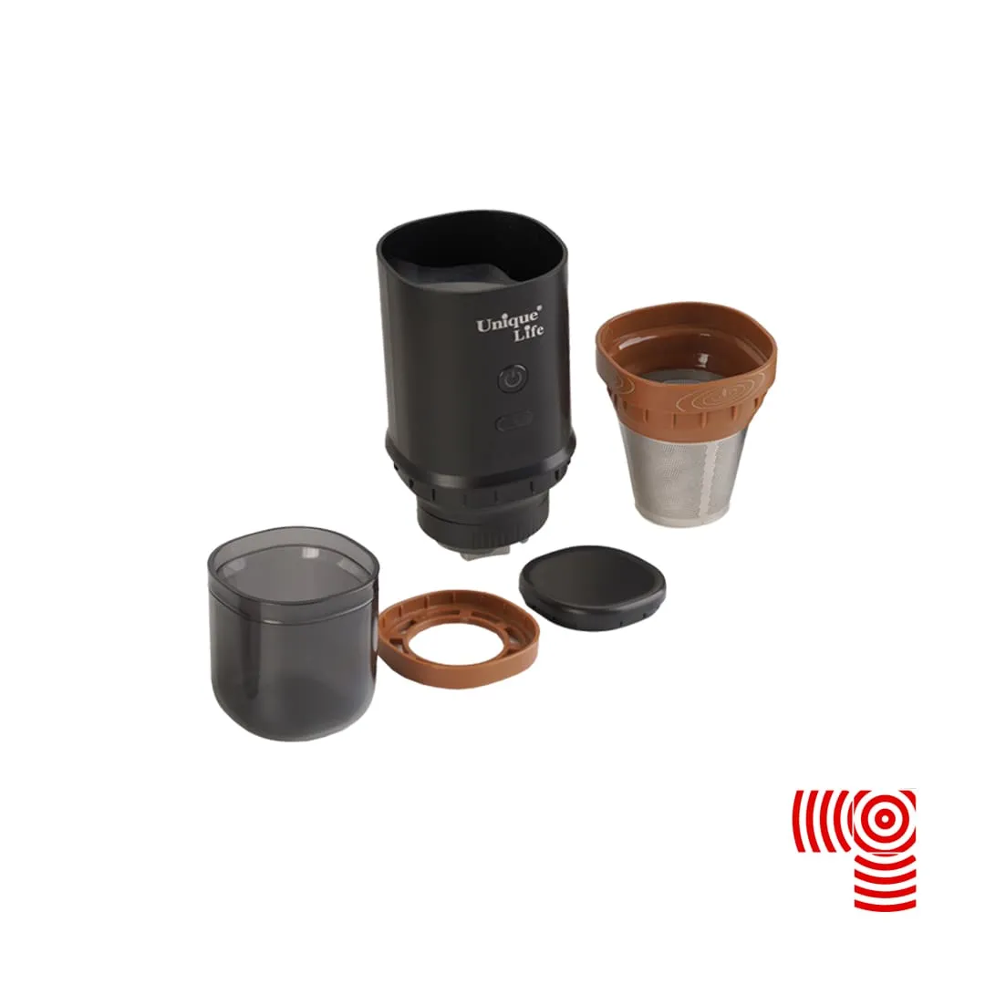 آسیاب و قهوه ساز دمی یونیک لایف مدل UL-FK13 4 مینی پرسو شارژی یونیک لایف