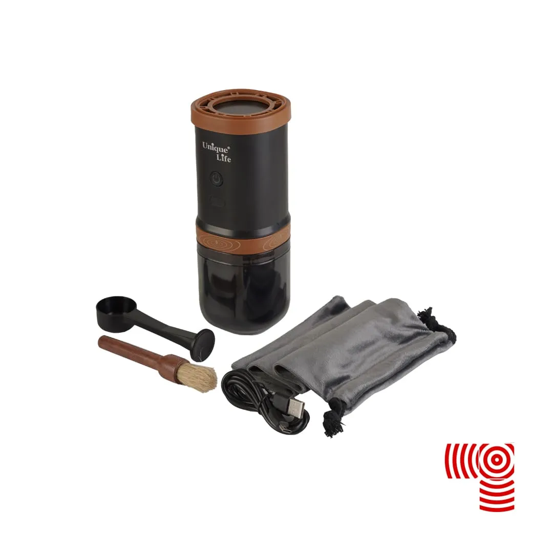 آسیاب و قهوه ساز دمی یونیک لایف مدل UL-FK13 3 مینی پرسو شارژی یونیک لایف